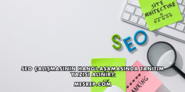 SEO Çalışmasının Hangi Aşamasında Tanıtım Yazısı Alınır?